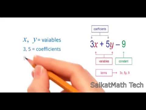 Algebra for beginners Part-3 - Constant and Coefficients.