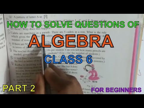 Algebra Class 6 Maths :  Part 2 : How to solve algebra questions - for beginners