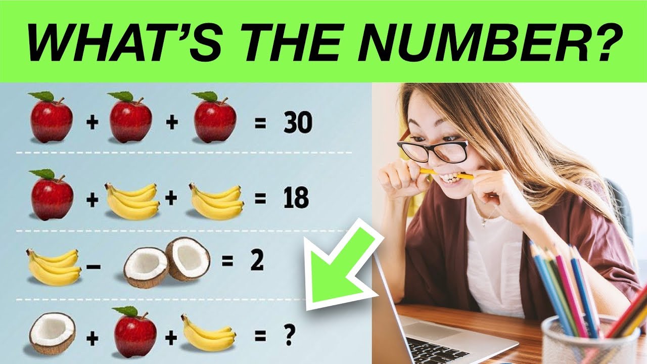 Algebra Math for Beginners (What's the Number Math Puzzle) - Solve this Algebra Math Puzzle