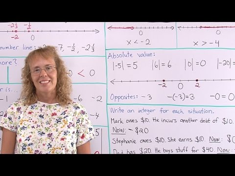 Basics of integers - beginner lesson for pre-algebra