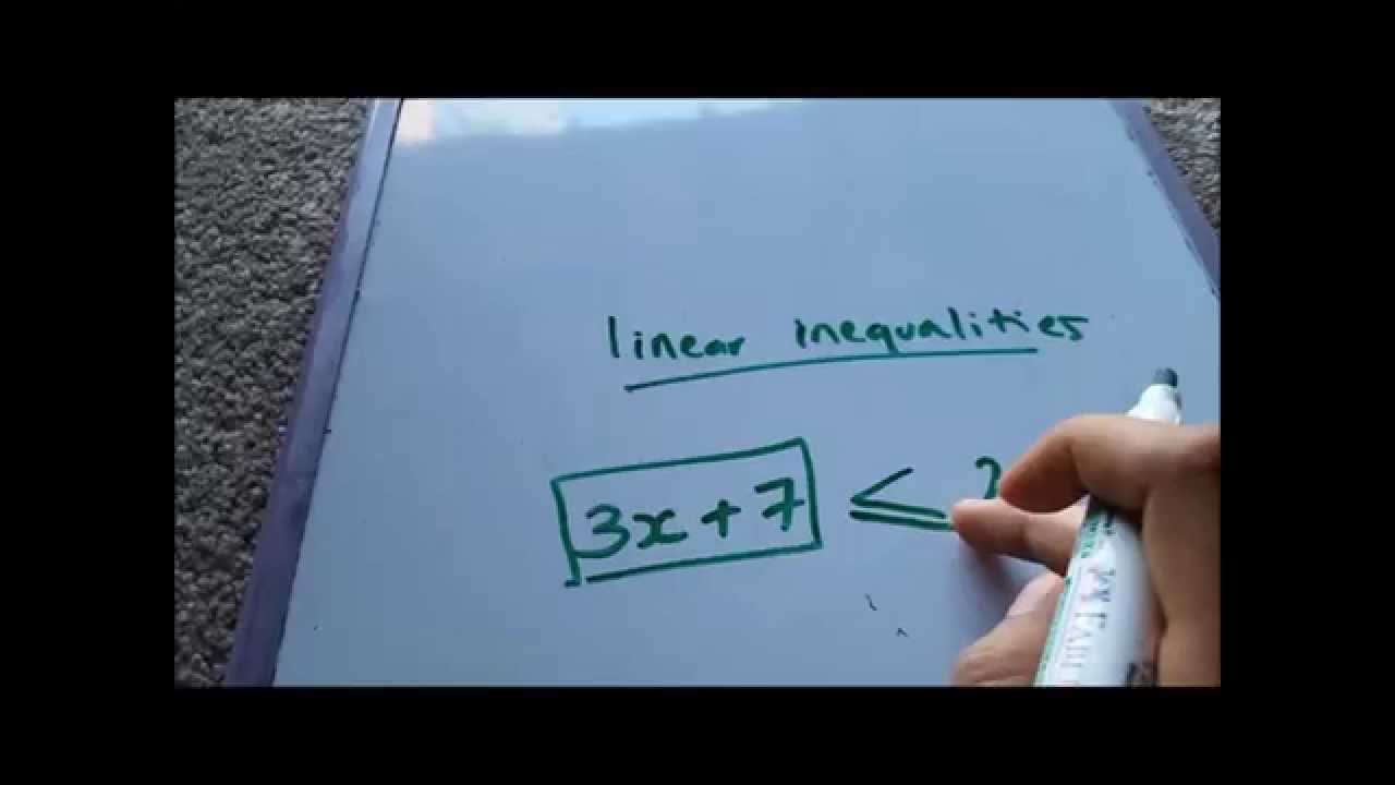 Beginners Algebra |  Linear inequalities :Lesson 8 | By LADYMATHS