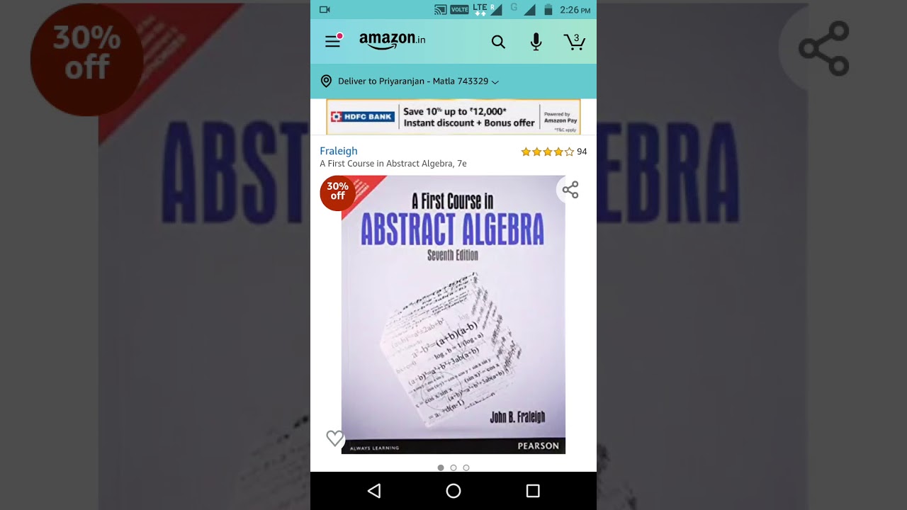 Best book on abstract algebra for beginners 🔥🔥🔥