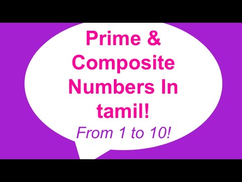 Prime and Composite numbers | for beginners | in Tamil | Pre-Algebra | Train our talents