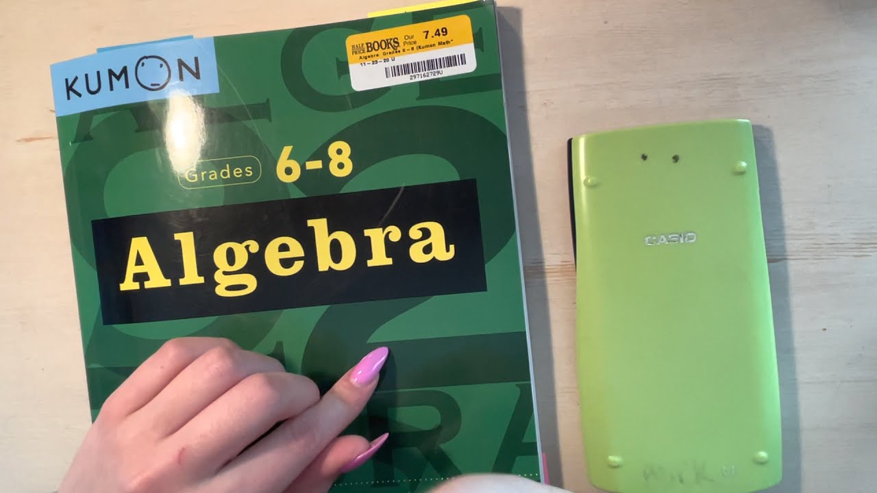 ♡ Math ASMR - Solving Equations ♡ Beginners Algebra (Whisper)