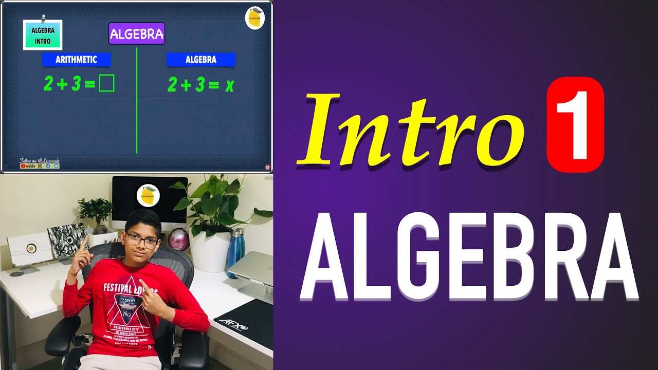 11 plus maths Algebra Basics: Introduction to algebra - Part1 | Lessonade