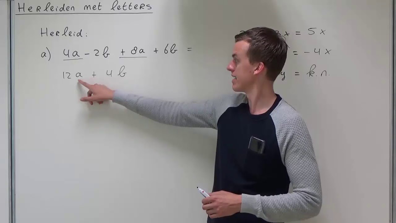 Algebra - Herleiden met letters (2 HAVO/VWO)