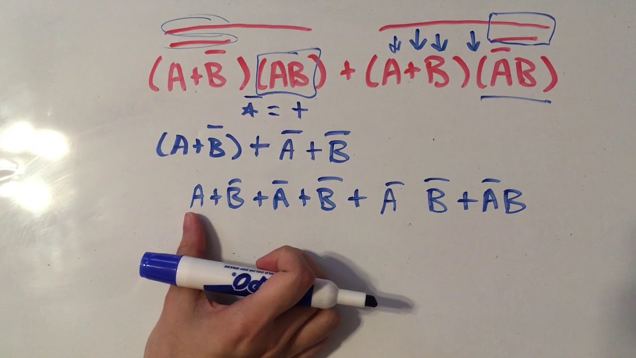 Boolean Algebra Basics and Example Problem