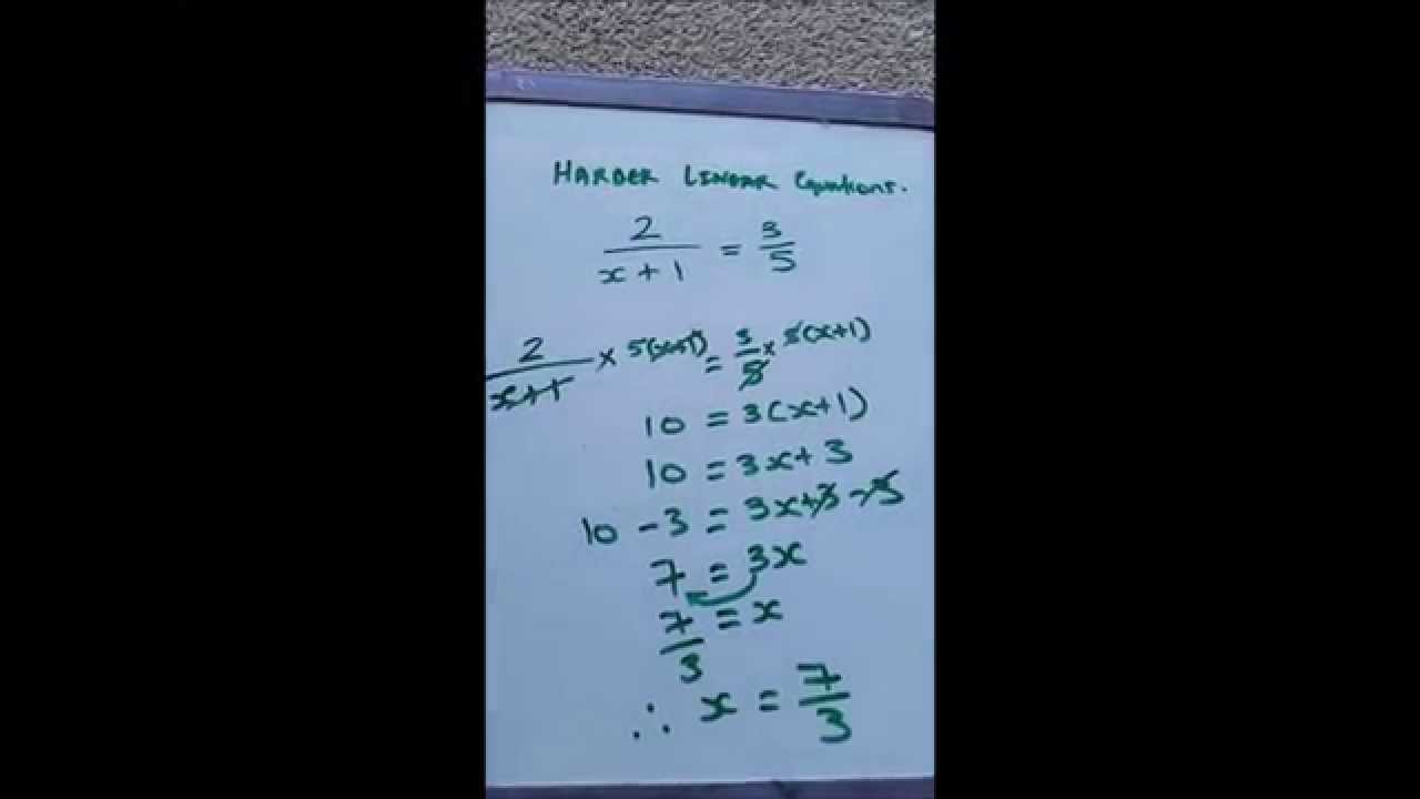 Algebra for beginners | Cross multiplication + Harder linear equations :Lesson 4 |By LADYMATHS