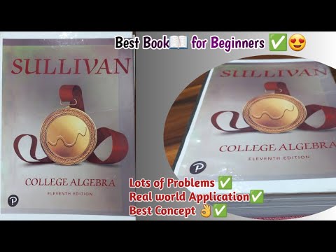 College Algebra by SULLIVAN | Best pre Algebra ✅️ for Beginners👍|Review by IITian Parimal Sir (IITD)